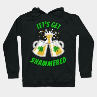 Funny Saint Patricks Day Shamrock and Beer Drinking tshirt Hoodie